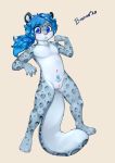  anthro bastion clitoris featureless_chest felid female flat_chested genitals hair hi_res mammal nude pantherine pussy snow_leopard solo young 