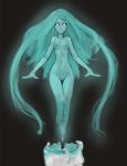  blue_body blue_hair breasts candle crotch_lines elemental_creature elemental_humanoid female fire fire_creature genitals hair hi_res humanoid long_hair looking_at_viewer navel nipples nude pussy small_breasts small_waist solo syvaron white_eyes 