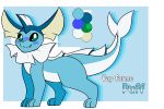  2020 3:2 3_toes all_fours alpha_channel ambiguous_gender black_nose blue_background blue_body blue_fur blush border canid eeveelution fangs feral fin freckles fur green_eyes head_fin hi_res mammal model_sheet nintendo nude pok&eacute;mon pok&eacute;mon_(species) puff_(softestpuffss) simple_background smile softestpuffss solo tan_body tan_fur tan_inner_ear toes transparent_border vaporeon video_games white_body white_fur 