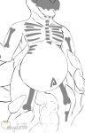  2020 absurd_res andromorph anthro belly big_belly black_and_white consentacles egg happy hi_res hyper hyper_belly intersex kinktober lutrine mammal moblie moblie_(character) monochrome mustelid oviposition penetration pregnant skeleton_markings sketch solo tentacle_grab tentacles translucent translucent_tentacles vaginal vaginal_penetration 