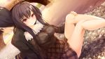  brown_eyes brown_hair game_cg mikagami_mamizu pieces/wataridori_no_somnium see_through skirt takanashi_tsumugi tears water whirlpool 