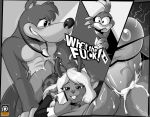  2020 all_fours anthro anthro_on_anthro anthro_penetrated anthro_penetrating anthro_penetrating_anthro ass_up avian banjo-kazooie banjo_(banjo-kazooie) big_butt bird black_and_white blush bodily_fluids bottomless buckteeth butt cellphone cervid checkered_topwear clitoris clothed clothing crossover cum cum_from_pussy cum_in_pussy cum_inside cum_on_butt cum_on_stomach deltarune dialogue doggystyle duo_focus english_text euyoshi89 female female_penetrated freckles from_behind_position genital_fluids genitals group half-closed_eyes holding_object holding_phone impregnation internal interspecies kazooie looking_away male male/female male_penetrating male_penetrating_female mammal monochrome multiple_angles narrowed_eyes noelle_holiday nude ovum penetration penis phone rareware sex shark_tooth_necklace short_tail smartphone sperm_cell sweat teeth text ursid vaginal vaginal_penetration vein veiny_penis video_games 