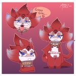  1:1 anthro bodily_fluids border clothed clothing collar digital_media_(artwork) disembodied female finger_fetish finger_in_mouth finger_play fingers fur hi_res league_of_legends looking_at_viewer mathythemathy nixie_(lol) open_mouth red_body red_fur riot_games simple_background solo teeth text tongue tongue_out video_games white_border 