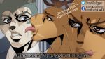  2020 anthro antlers beastars bruno_buccellati canid canine canis cervid dialogue dr.whiger duo eyelashes giorno_giovanna go_to_horny_jail hi_res horn humor jojo&#039;s_bizarre_adventure legoshi_(beastars) licking licking_cheek licking_lips licking_own_lips lips louis_(beastars) male mammal meme nervous self_lick tongue tongue_out why wolf 