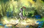  2020 day detailed_background digital_media_(artwork) forest grass hi_res kirlia nintendo outside pok&eacute;mon pok&eacute;mon_(species) telleryspyro tree video_games water 