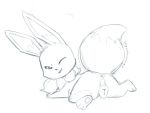  animal_genitalia animal_pussy anus big_ears canine_pussy eevee female feral fluffy fluffy_tail genitals imgonnaloveyou lying neck_tuft nintendo on_front one_eye_closed pok&eacute;mon pok&eacute;mon_(species) pussy simple_background sketch smile smirk solo tuft video_games white_background wink 