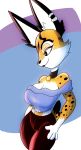  anthro breasts cleavage clothed clothing felid feline female hi_res lynx mammal miyu_lynx nintendo solo solratic star_fox video_games 