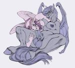  2020 anthro areola balls bat_pony disguise disguised_changeling equid eyewear fellatio female friendship_is_magic genitals glasses hair hi_res hooves horn intersex intersex/female long_tongue mammal my_little_pony nipples nude oral penile penis phathusa princess_cadance_(mlp) purple_hair queen_chrysalis_(mlp) sex simple_background tongue white_background winged_unicorn wings 