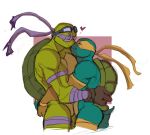  bandanna brother brothers donatello_(tmnt) duo eyewear goggles hug incest_(lore) kerchief kissing male male/male michelangelo_(tmnt) reptile romantic_couple scalie sibling simple_background teenage_mutant_ninja_turtles traitmill turtle white_background 