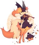  ambiguous_gender anthro avian bird black_body black_fur braixen candy canid canine commission_art fak&eacute;mon fangs food fur fusion halloween hi_res holidays hybrid looking_at_viewer mammal multicolored_body multicolored_fur nintendo orange_eyes pok&eacute;mon pok&eacute;mon_(species) pok&eacute;mon_fusion pumpkaboo simple_background smile standing two_tone_body two_tone_fur video_games wanya white_background 