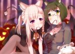  2girls animare halloween shiromiya_mimi tagme_(artist) tagme_(character) 