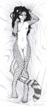  2020 anthro blokfort breasts cheetah dakimakura_design felid feline female genitals hi_res hybrid mammal nilian_solus_(blokfort) nipples nude pantherine pussy snow_leopard solo 