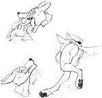 aldaric anthro butt canid canine canis chaoshetra crossgender female fox hi_res male male/female mammal monochrome nintendo oral_vore paws sequence star_fox struggling swallowing text video_games vore wolf wolf_o&#039;donnell 