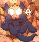  anthro female feral halloween hi_res holidays mocho4266 pumkin solo spread_legs spreading 