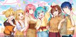  aqua_eyes aqua_hair blonde_hair blue_eyes blue_hair brown_hair hatsune_miku kagamine_len kagamine_rin kaito long_hair male megurine_luka meiko pink_hair short_hair tagme_(artist) twintails vocaloid 