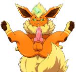  2019 absurd_res alpha_channel animal_genitalia animal_penis anonymous_artist anus balls big_balls bottle brown_inner_ear_fluff brown_pawpads butt canine_penis chest_tuft dipstick_ears eeveelution erection eyebrows fangs feral flareon fluffy fluffy_chest fluffy_tail fur genitals glowing glowing_eyes head_tuft hi_res knot looking_at_genitals lube lube_string lying male multicolored_ears nintendo on_back orange_body orange_butt orange_ears orange_fur orange_head orange_paws pawpads penis pink_penis pok&eacute;mon pok&eacute;mon_(species) psychic_powers raised_paw ringed_eyes simple_background sitting smile solo solo_focus teeth telekinesis transparent_background tuft video_games vovo yellow_tail 
