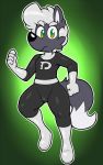  10:16 acstlu anthro canid canine clothing danny_phantom fox green_eyes hair hi_res male mammal nickelodeon phurcy solo white_hair 