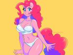  4:3 absurd_res anthro big_breasts blep breasts equid equine female friendship_is_magic hasbro hi_res kaikururu mammal my_little_pony pinkie_pie_(mlp) simple_background solo tongue tongue_out wide_hips 