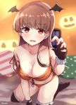  bra halloween kantai_collection pantsu soramuko tagme wardrobe_malfunction 