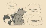  2020 anthro dialogue digital_media_(artwork) guardians_of_the_galaxy male mammal marvel masturbation nude procyonid raccoon rocket_raccoon simple_background solo speech_bubble spookspk 