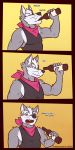  alcohol anthro beverage canid canine canis comic eye_patch eyewear hi_res male mammal neckerchief nintendo solo star_fox text ventkazemaru video_games whiskers wolf wolf_o&#039;donnell 