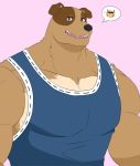 anthro canid canine canis clothed clothing domestic_dog hayop_ka! hi_res kou looking_at_viewer male mammal muscular muscular_anthro muscular_male shirt solo tank_top topwear 