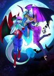  avian bird capcom cheetah darkstalkers demon felid feline gryphon hi_res lilith lovebird mammal mihari morrigan mythological_avian mythology parrot rika sonny true_parrot video_games wings 