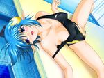  blue_hair censored nipples open_mouth rena_lanford star_ocean star_ocean:_the_second_story star_ocean_the_second_story 