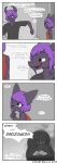  absurd_res anthro canisfidelis comic dark_skin daughter dragon duo english_text father father_and_child father_and_daughter female furniture hair hi_res horn humor male male/female parent parent_and_child purple_eyes purple_hair simple_background sofa text young 