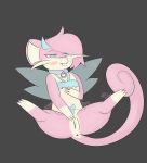  anus blue_eyes clothing collar costume cream_(temiest) female genitals hi_res horn mammal nintendo pok&eacute;mon pok&eacute;mon_(species) presenting presenting_pussy pussy rattata rodent simple_background spread_legs spreading temiest video_games wings 