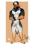  2020 anatid animal_genitalia animal_penis anseriform anthro avian balls beak bgn bird border cellphone duck duo erection feathers genitals hi_res male muscular muscular_anthro muscular_male nude penis phone plantigrade simple_background smartphone spiral_penis standing tan_background white_border 