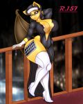  4:5 absurd_res anthro areola bat_pony big_breasts blood bodily_fluids breasts equid eyewear female glasses hasbro hi_res mammal membrane_(anatomy) membranous_wings my_little_pony nun renegade-157 solo thick_thighs wings yellow_body 