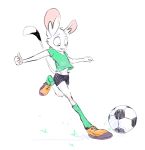  ambiguous_gender animancer clothing dipodid footwear hi_res jerboa kick luck mammal rodent simple_background sketchbook soccer socks solo sport sportswear white_background 