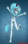  absurd_res anthro arms_out asian_mythology blossomblaze breasts chinese_mythology clitoris east_asian_mythology english_text equid equine fan_character female freckles genitals hasbro hi_res horn humanoid kirin mammal my_little_pony mythology nipples open_mouth pose pubes pussy raised_leg scales solo text 