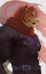  2020 anthro birry41 clothed clothing digital_media_(artwork) felid fur hair hi_res male mammal nomad_(tas) pantherine striped_body striped_fur stripes tiger tokyo_afterschool_summoners video_games 