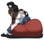 alpha_channel anal anthro anus bernese_mountain_dog big_breasts big_butt black_hair blush bottomless breasts butt camo canid canine canis clothed clothing domestic_dog duo eyewear female fully_clothed gerdur_(thecosmicwolf33) glasses hair hat headgear headwear husky larger_female male male/female mammal molosser mountain_dog nordic_sled_dog oral pants_down partially_clothed rimming sex shout_(artist) size_difference smaller_male smile spitz swiss_mountain_dog thick_thighs 