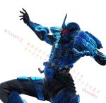  1boy armor artist_name belt black_bodysuit bodysuit cluseller commentary_request helmet kamen_rider kamen_rider_build_(series) kamen_rider_grease male_focus power_armor red_eyes sample shiny shiny_clothes simple_background solo spread_legs standing translation_request utility_belt watermark white_background 