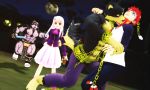  3d_(artwork) angry anthro bite blood bodily_fluids canid canine canis chain digital_media_(artwork) domestic_dog fate_(series) fur garmr hi_res horkeukamui human illyasviel_von_einzbern kemono male malicekira mammal melee_weapon multicolored_body multicolored_fur muscular muscular_male neck_bite nipples open_mouth shirou_emiya shocked smile sword tokyo_afterschool_summoners tongue two_tone_body two_tone_fur video_games weapon white_body white_fur wolf young 