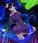  anthro bylullaby cauldron clothing equid equine fan_character female furgonomics hasbro hat headgear headwear hi_res horn horse magic_user mammal my_little_pony pony solo tentacles unicorn witch witch_costume witch_hat 