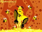  ambiguous_gender arthropod bee honey_(disambiguation) humanoid hymenopteran insect juicygeode masturbation queen_bee_(terraria) solo terraria 
