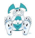  feet female foot_focus hi_res hotbrotcafe jenny_wakeman machine my_life_as_a_teenage_robot nickelodeon open_mouth robot soles solo upskirt 