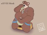  anthro banjo-kazooie banjo_(banjo-kazooie) camsan_r_s clothing hi_res jockstrap kinktober_2020 male male/male mammal masturbation musk overweight pubes rareware slightly_chubby sniffing solo underwear underwear_sniffing ursid video_games 