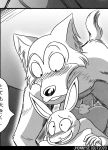  2020 anthro balls beastars blush butt canid canine canis comic dialogue duo female female_penetrated from_behind_position genitals greyscale haru_(beastars) hi_res japanese_text jhonnyseitgut lagomorph larger_male legoshi_(beastars) leporid looking_pleasured male male/female male_penetrating male_penetrating_female mammal manga monochrome nude on_model penetration penis pillow predator/prey rabbit sex silly_face size_difference smaller_female smaller_penetrated text wolf 