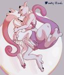  anthro bodily_fluids cum duo feet female female/female fingering genital_fluids genitals gynomorph hi_res intersex kissing legendary_pok&eacute;mon mega_evolution mega_mewtwo mega_mewtwo_y mewtwo nintendo pok&eacute;mon pok&eacute;mon_(species) pussy size_difference snofu video_games 