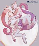  anal anal_fingering anthro bodily_fluids cum duo feet fingering genital_fluids genitals hi_res kissing legendary_pok&eacute;mon male male/male mega_evolution mega_mewtwo mega_mewtwo_y mewtwo nintendo penis pok&eacute;mon pok&eacute;mon_(species) size_difference snofu video_games 