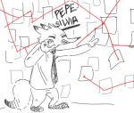  angry anthro canid canine canis charlie_(weaver) clothing corsac_fox disney female fox gesture humor mammal meme narrowed_eyes necktie nobby_(artist) pack_street pointing pointing_at_viewer simple_background solo squint zootopia 