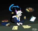  anthro book magic magic_user male metal_(artist) metal_(character) sitting solo spellbook 