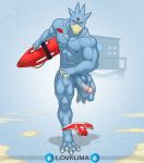  3_toes abs anthro anthrofied balls beak blue_balls blue_body blue_nipples claws clothing forehead_gem genitals golduck hi_res holding_object humanoid_genitalia humanoid_penis lifeguard_tower lovkuma male membrane_(anatomy) muscular muscular_anthro muscular_male nintendo nipples pecs penis pok&eacute;mon pok&eacute;mon_(species) pok&eacute;morph red_clothing red_eyes red_underwear rescue_buoy running sand solo toe_claws toes underwear underwear_around_one_leg vein veiny_penis video_games webbed_feet webbed_hands wet whistle_(object) 