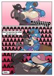  &lt;3 &lt;3_eyes aaaaaaaaaaa anthro big_breasts bodily_fluids bottomless breasts clothed clothing comic duo english_text featureless_breasts female feral forced frown genital_fluids genitals hi_res larger_female male male/female nidoqueen nintendo not_a_furfag penis pink_bra pok&eacute;mon pok&eacute;mon_(species) precum purple_tank_top purple_tongue rape salandit screaming sex size_difference smaller_male sound_effects surprised_expression sweat tapering_penis text tit_grab titfuck tongue tongue_out topwear topwear_only torn_bra torn_clothing torn_topwear video_games 