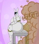  butt fart fart_fetish female hi_res lilwuffler_(artist) machine nude robot sitting solo 